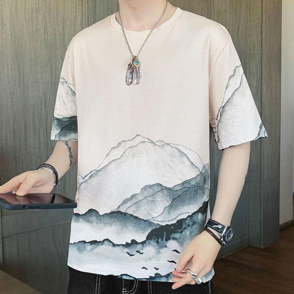 men's t-shirts short-sleeved t-shirt men 2021 pure cotton trend summer fashion temperament casual foreign style shirt, White;black
men's t-shirts short-sleeved t-shirt men 2021 pure cotton trend summer fashion temperament casual foreign style shirt, White;black