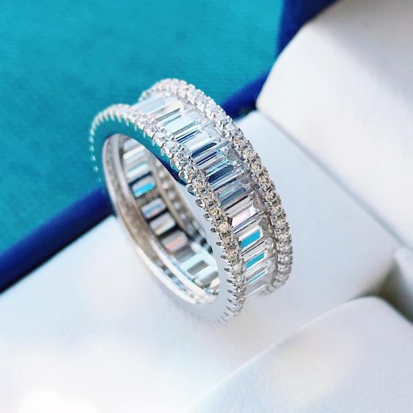 cluster rings mlkenly luxury ring 925 sterling silver double row square cut cz party wedding band for women bridal fashion jewelry, Golden;silver
cluster rings mlkenly luxury ring 925 sterling silver double row square cut cz party wedding band for women bridal fashion jewelry, Golden;silver