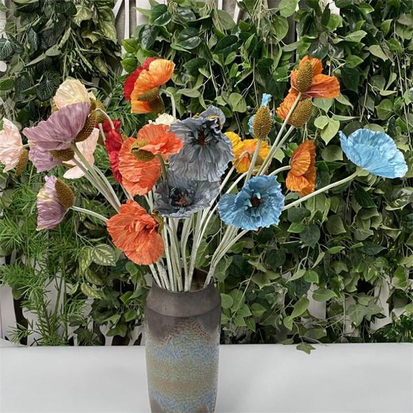 one silk oil paiting effect poppy flower branch 3 heads simulation autumn seriescop-rose for wedding home floral deocoration decorative flow
one silk oil paiting effect poppy flower branch 3 heads simulation autumn seriescop-rose for wedding home floral deocoration decorative flow