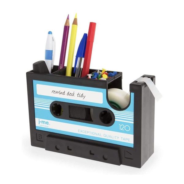pencil cases cassette tape dispenser pen holder vase pot stationery desk tidy container office supplier gift (black)
pencil cases cassette tape dispenser pen holder vase pot stationery desk tidy container office supplier gift (black)