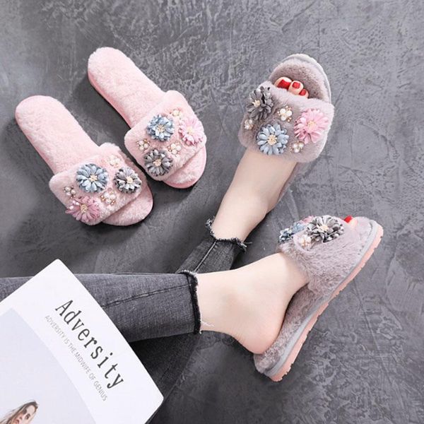 women's cotton slippers high-end wool shoes winter plush warm flat tendon soled, Black
women's cotton slippers high-end wool shoes winter plush warm flat tendon soled, Black