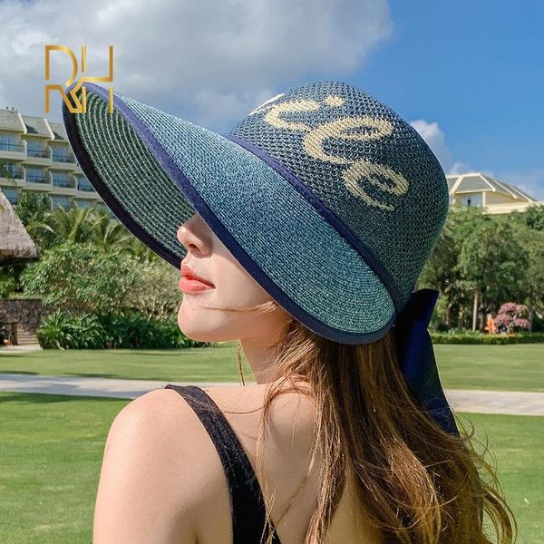 magic tape folding women straw hat empty 2021 women's summer sun protection outdoor wide brim beach cap chapeau rh hats, Blue;gray
magic tape folding women straw hat empty 2021 women's summer sun protection outdoor wide brim beach cap chapeau rh hats, Blue;gray