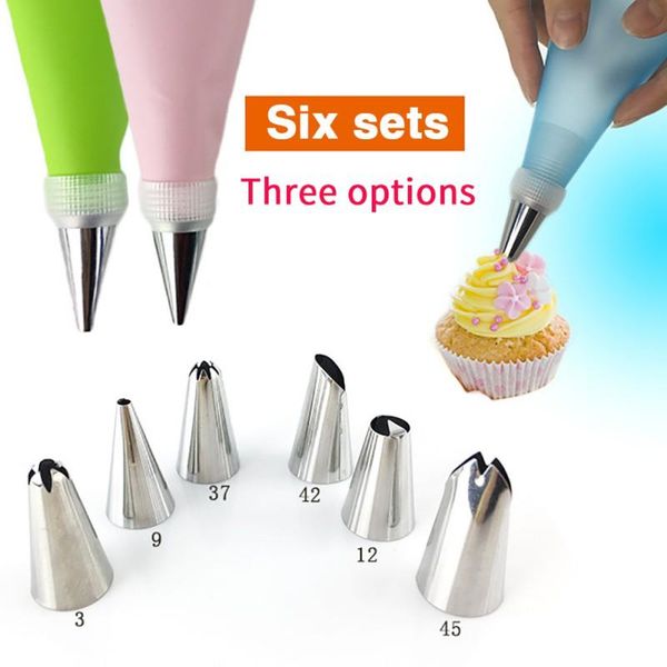 baking & pastry tools 12 inch cake piping tips decorating mouth set 8 piece cream squeezed stainless steel nozzle tool(6 head flower mouth)
baking & pastry tools 12 inch cake piping tips decorating mouth set 8 piece cream squeezed stainless steel nozzle tool(6 head flower mouth)
