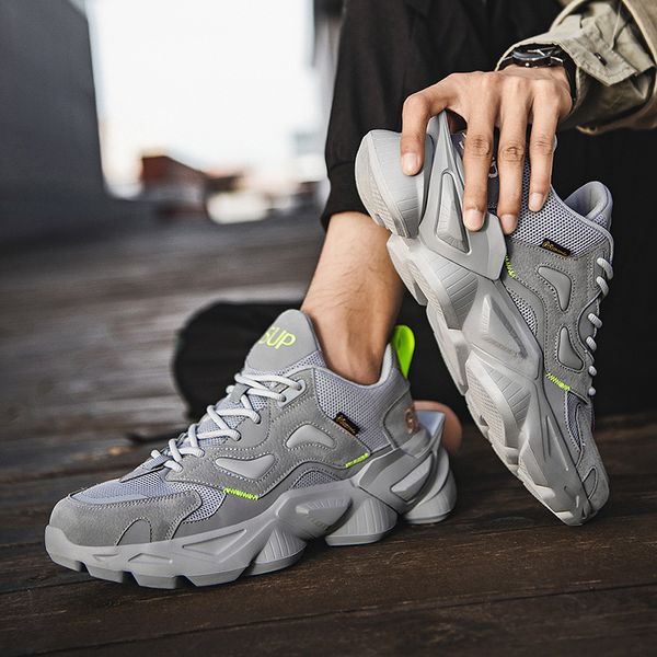 464748 size new dad shoes tide shoes platform sneakers mens casual shoes korean breathable running grained pig skin, Black;white
464748 size new dad shoes tide shoes platform sneakers mens casual shoes korean breathable running grained pig skin, Black;white