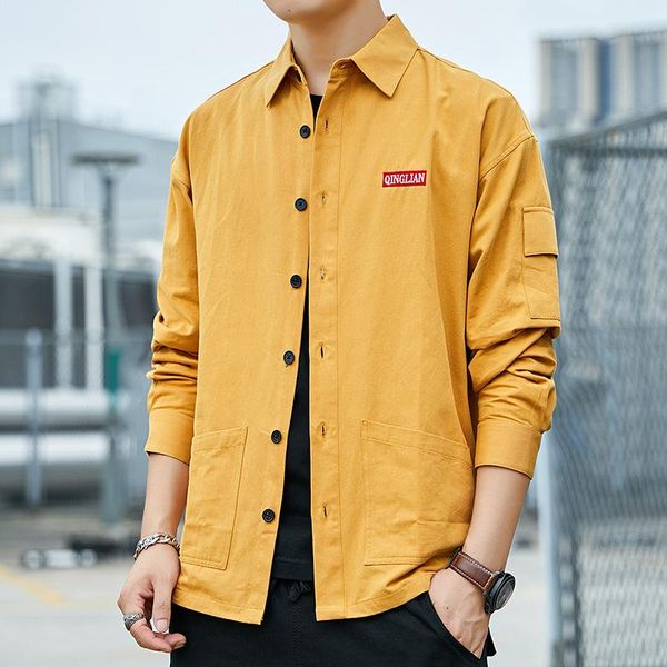 men's casual shirts shirt korean work clothes long sleeved loose handsome, White;black
men's casual shirts shirt korean work clothes long sleeved loose handsome, White;black