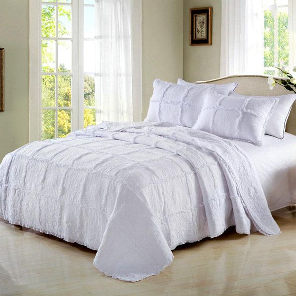comforters & sets white bedspread quilt set 3pcs lace cotton embroidered quilts quilted blanket coverlets bed covers pillowcase king queen s
comforters & sets white bedspread quilt set 3pcs lace cotton embroidered quilts quilted blanket coverlets bed covers pillowcase king queen s