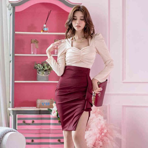 arrival fashion lady female personality firm shirt mini pencil skirt quality beautiful sets, Black
arrival fashion lady female personality firm shirt mini pencil skirt quality beautiful sets, Black