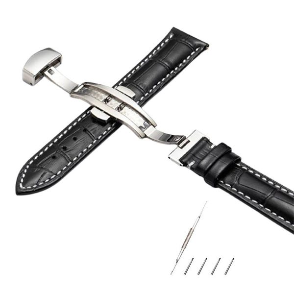 watch bands faux cow leather gift adjustable 20mm 22mm easy install watchband alligator replacement parts with bow buckle soft strap, Black;brown
watch bands faux cow leather gift adjustable 20mm 22mm easy install watchband alligator replacement parts with bow buckle soft strap, Black;brown