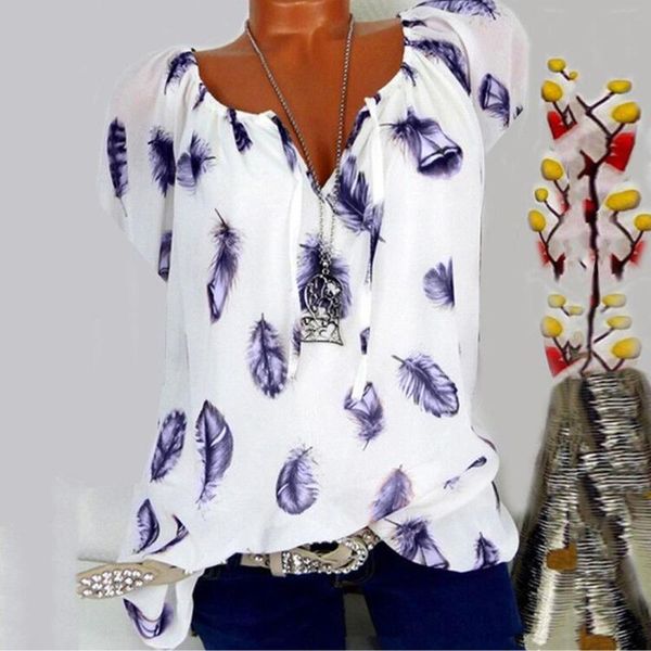 women's t-shirt 2021 feathers printed tee women v-neck chiffon t shirt casual short sleeve bandage loose summer clothing #t2p, White
women's t-shirt 2021 feathers printed tee women v-neck chiffon t shirt casual short sleeve bandage loose summer clothing #t2p, White