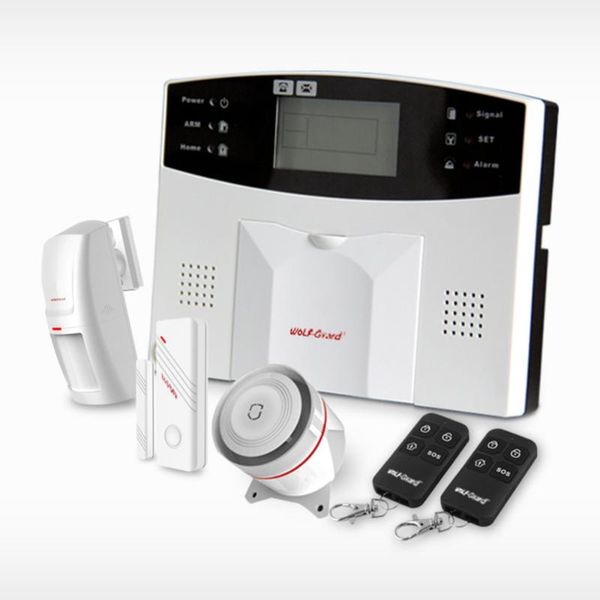 wolf-guard wireless gsm sms home alarm security burglar system pir motion detector door window sensor keyfobs yl-007m2b systems
wolf-guard wireless gsm sms home alarm security burglar system pir motion detector door window sensor keyfobs yl-007m2b systems