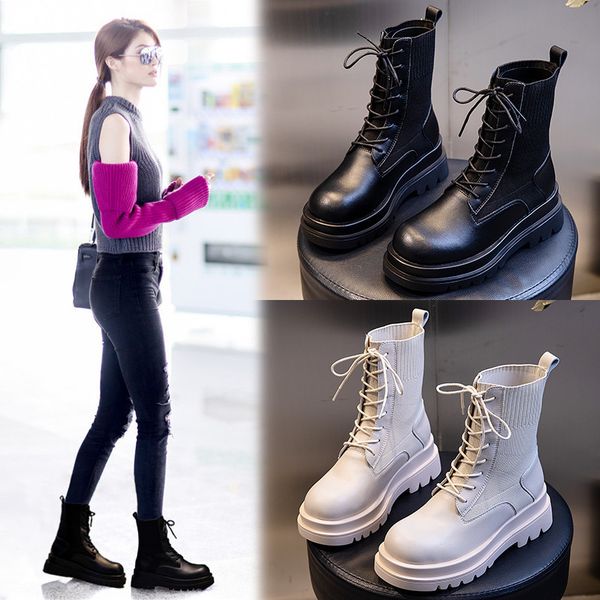 New Vogue Women Boots Autumn Winter High Quality Genuine Leather Casual All-Match Cool Platform Ankle Martin Boots, Black
New Vogue Women Boots Autumn Winter High Quality Genuine Leather Casual All-Match Cool Platform Ankle Martin Boots, Black