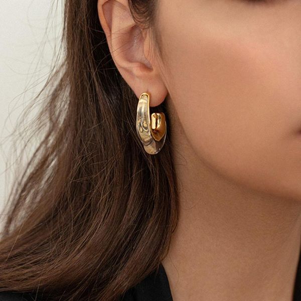 hoop & huggie earrings women 2021 fashion stud retro trend twist elegant ring, Golden;silver
hoop & huggie earrings women 2021 fashion stud retro trend twist elegant ring, Golden;silver