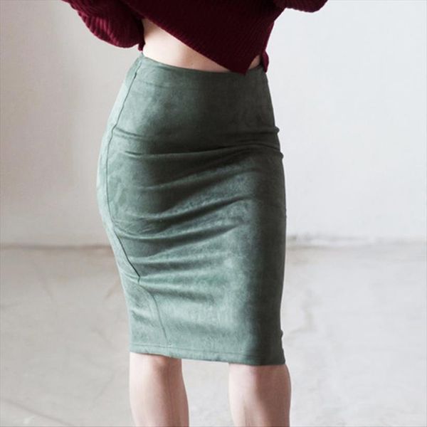 suede solid color pencil womens skirt autumn winter high waist bodycon vintage split thick stretchy skirts, Black
suede solid color pencil womens skirt autumn winter high waist bodycon vintage split thick stretchy skirts, Black