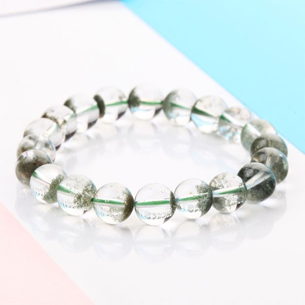 9-9.5mm green ghost bracelet natural green ghost crystal bracelet ghost bracelet, Black
9-9.5mm green ghost bracelet natural green ghost crystal bracelet ghost bracelet, Black