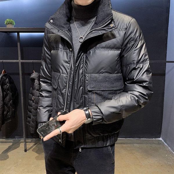 men's down & parkas winter 2022 fashion oversized mens pu leather jacket streetwear male cotton coat thicken warm outwear b611, Black
men's down & parkas winter 2022 fashion oversized mens pu leather jacket streetwear male cotton coat thicken warm outwear b611, Black
