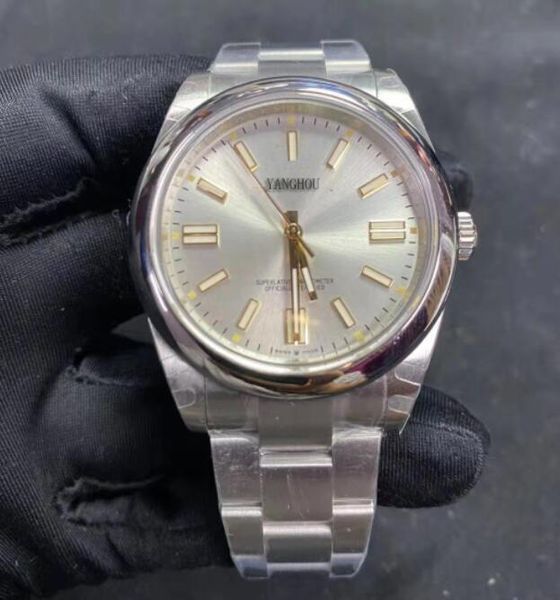 wristwatches 41mm men's automatic asia movement factory watch watches bp r124300 men silver 2813 crystal steel luminous, Slivery;brown 
wristwatches 41mm men's automatic asia movement factory watch watches bp r124300 men silver 2813 crystal steel luminous, Slivery;brown