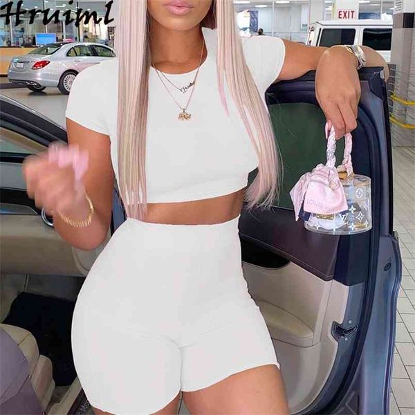 women's suit summer solid color short sleeve tshirt&short pants knitted outfits slim elegant sport fitness two-piece 210513, White
women's suit summer solid color short sleeve tshirt&short pants knitted outfits slim elegant sport fitness two-piece 210513, White