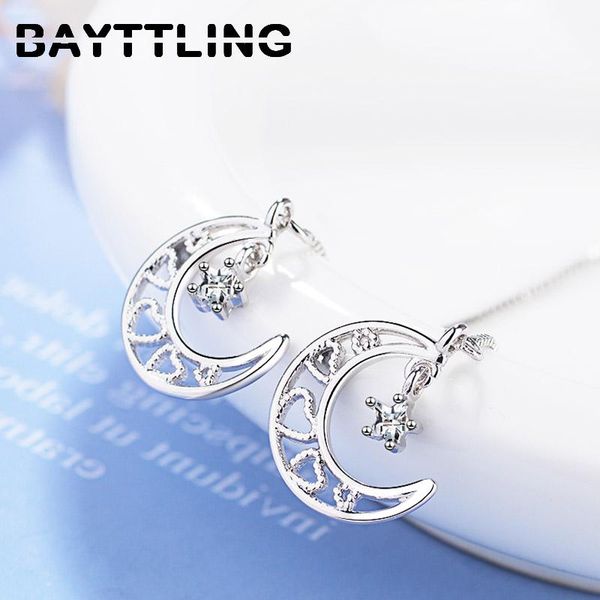 dangle & chandelier bayttling 925 sterling silver fine hollow moon heart-shaped tassel drop earrings for women fashion wedding gift jewelry
dangle & chandelier bayttling 925 sterling silver fine hollow moon heart-shaped tassel drop earrings for women fashion wedding gift jewelry