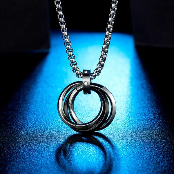 pendant necklaces circle necklace male and female chain pendant, stainless steel leisure simple neck collar, Silver
pendant necklaces circle necklace male and female chain pendant, stainless steel leisure simple neck collar, Silver