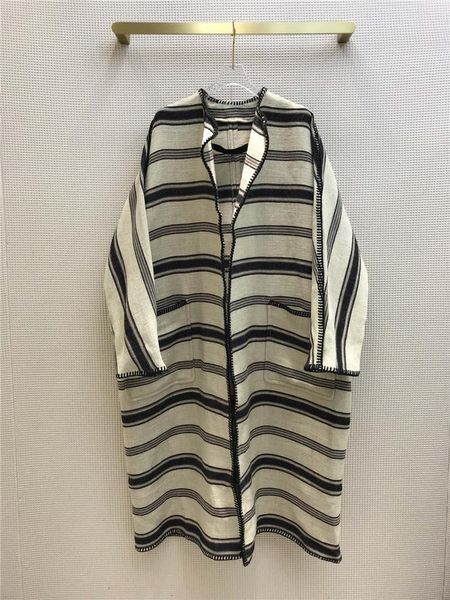 women's jackets brand women high-end 2021 early spring casual loose cape striped fashion all-match long sleeve linen coats, Black;brown
women's jackets brand women high-end 2021 early spring casual loose cape striped fashion all-match long sleeve linen coats, Black;brown
