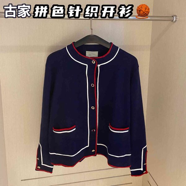 chao brand gujia 21 autumn and new color matching knitted cardigan with elegant temperament, celebrity style, thin sweater,, White;black
chao brand gujia 21 autumn and new color matching knitted cardigan with elegant temperament, celebrity style, thin sweater,, White;black