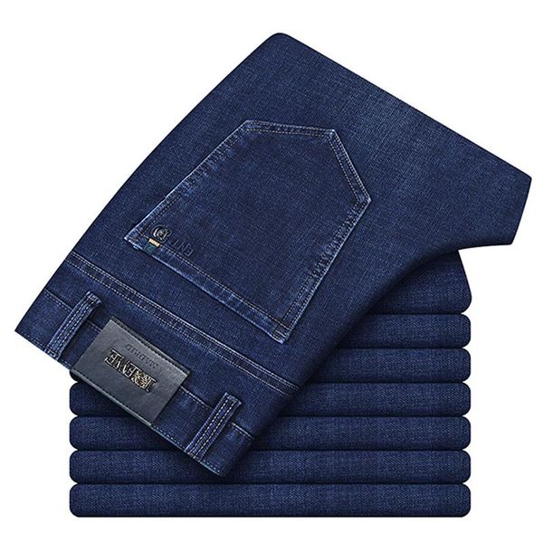 men's jeans denim blue large business casual classic work pants simple versatile pure cotton boutique elastic man
men's jeans denim blue large business casual classic work pants simple versatile pure cotton boutique elastic man