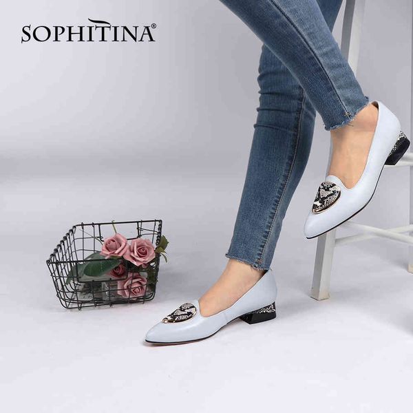 sophitina pumps shoes women heels genuine leather mature style pointed toe spring autumn office ladies pumps pk132 210513, Black
sophitina pumps shoes women heels genuine leather mature style pointed toe spring autumn office ladies pumps pk132 210513, Black