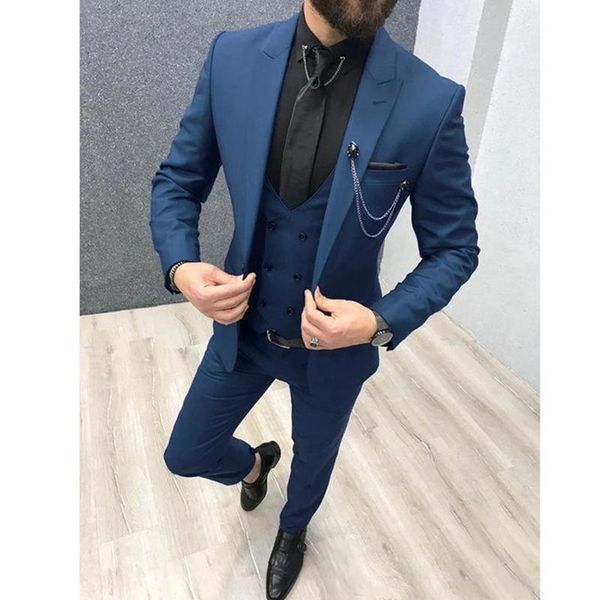 men's suits & blazers fashion and retro three piece navy blue men lapel custom made wedding tuxedos slim fit male jacket + pants vest, White;black
men's suits & blazers fashion and retro three piece navy blue men lapel custom made wedding tuxedos slim fit male jacket + pants vest, White;black