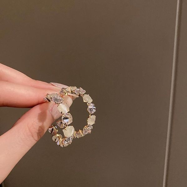 hoop & huggie lovoacc luxury white opals bling rhinestone earrings for women ladies square c shape stylish accessories, Golden;silver
hoop & huggie lovoacc luxury white opals bling rhinestone earrings for women ladies square c shape stylish accessories, Golden;silver