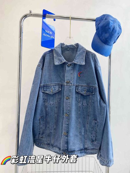 in the early autumn 2021, heavy industry embroidery rainbow meteor cowboy men's and women's large coat y080404, Black
in the early autumn 2021, heavy industry embroidery rainbow meteor cowboy men's and women's large coat y080404, Black
