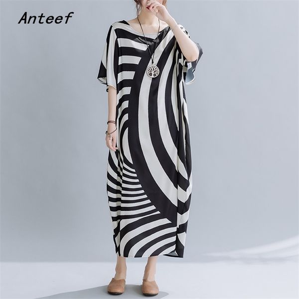 plus size vintage stripe women casual loose long summer beach sun dress elegant clothes ladies dresses sundress 210517, Black;gray
plus size vintage stripe women casual loose long summer beach sun dress elegant clothes ladies dresses sundress 210517, Black;gray
