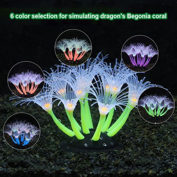 1pc silicone glowing artificial fish tank aquarium coral plants plant underwater landscape accessories decorations
1pc silicone glowing artificial fish tank aquarium coral plants plant underwater landscape accessories decorations