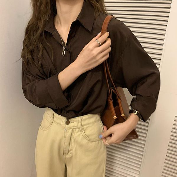 women's blouses & shirts hzirip 2021 women stylish solid office lady feminine chic sweet loose elegant minimalist gentle, White
women's blouses & shirts hzirip 2021 women stylish solid office lady feminine chic sweet loose elegant minimalist gentle, White