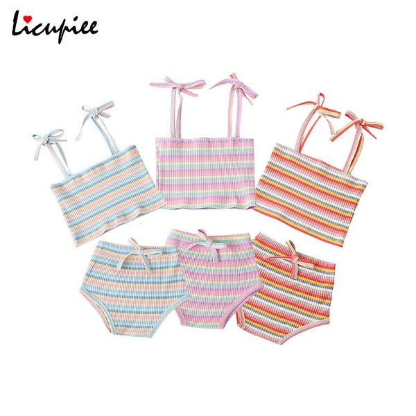 clothing sets 0-18 months 3 colors 2pcs toddler summer tracksuit, stripe tied spaghetti straps vest + high-waist pantie suit for baby girls, White
clothing sets 0-18 months 3 colors 2pcs toddler summer tracksuit, stripe tied spaghetti straps vest + high-waist pantie suit for baby girls, White