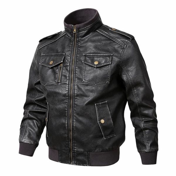 men's fur & faux leather jacket men motorcycle multi pocket zipper coat pu suede male jaqueta couro motor montu size 4xl 5xl, Black
men's fur & faux leather jacket men motorcycle multi pocket zipper coat pu suede male jaqueta couro motor montu size 4xl 5xl, Black