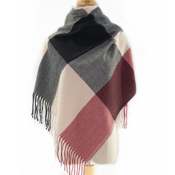 scarves imitation cashmere scarf autumn/winter plaid women's fringe warm shawl with a thick and long, Blue;gray
scarves imitation cashmere scarf autumn/winter plaid women's fringe warm shawl with a thick and long, Blue;gray