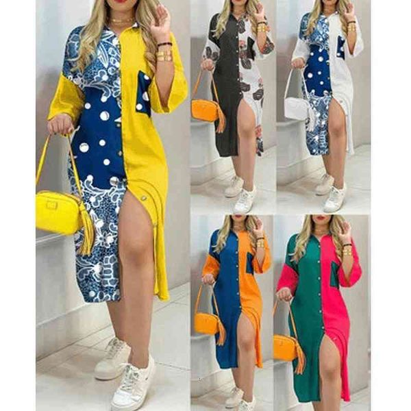 casual dresses printed dress style fashion shirt skirt female pocket button color printed ins net red delivery 65cj, Black;gray
casual dresses printed dress style fashion shirt skirt female pocket button color printed ins net red delivery 65cj, Black;gray