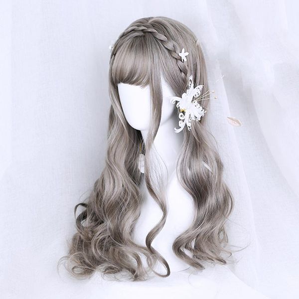 synthetic wigs lanlan harajuku aoki linen ash lolita long wavy realistic cosplay party with bangs for women hair, Black
synthetic wigs lanlan harajuku aoki linen ash lolita long wavy realistic cosplay party with bangs for women hair, Black