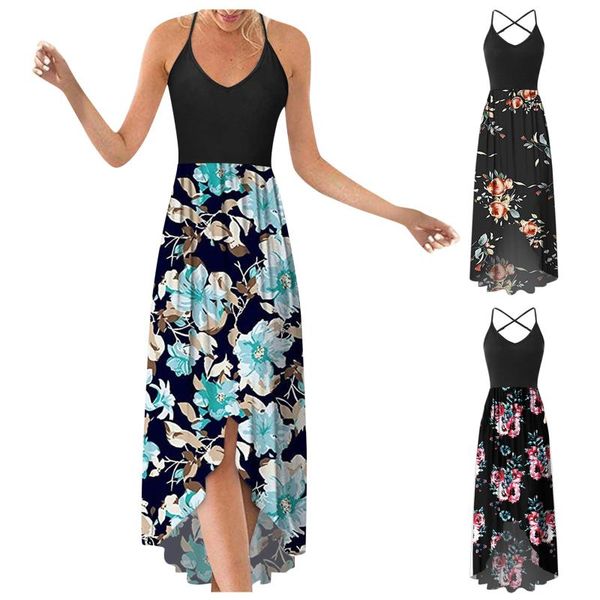 casual dresses for women sleeveless summer floral printing beach fashion long maxi loose plus size dress vestido de mujer, Black;gray
casual dresses for women sleeveless summer floral printing beach fashion long maxi loose plus size dress vestido de mujer, Black;gray