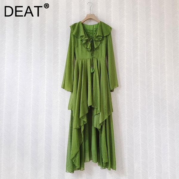 casual dresses deat woman dress gold wave point irregular drawstring ruffles v collar long sleeve beach style 2021 summer fashion 15xm562, Black;gray
casual dresses deat woman dress gold wave point irregular drawstring ruffles v collar long sleeve beach style 2021 summer fashion 15xm562, Black;gray