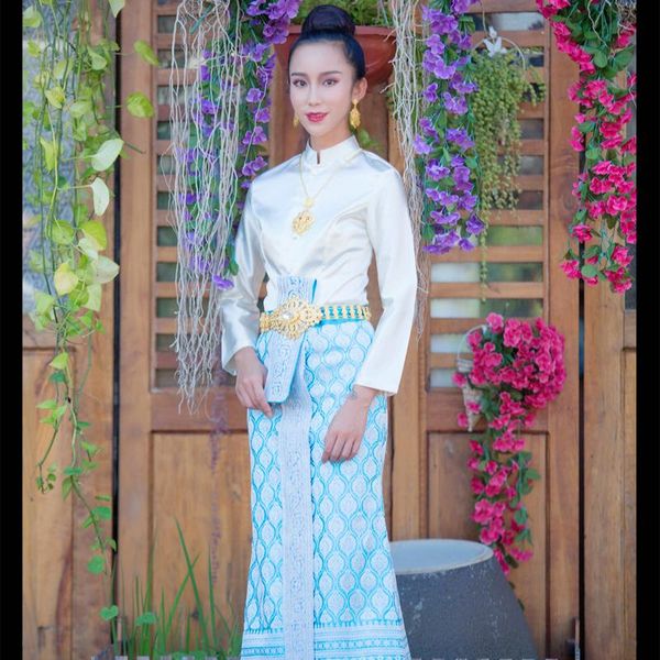 ethnic clothing thailand traditional autumn stand collar el restaurant work clothes cashier sales welcome for woman thai dress, Red
ethnic clothing thailand traditional autumn stand collar el restaurant work clothes cashier sales welcome for woman thai dress, Red