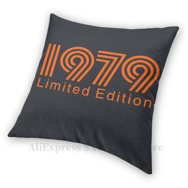 pillow case 1979 limited edition orange text printed funny cover festival party accessories home textile for square