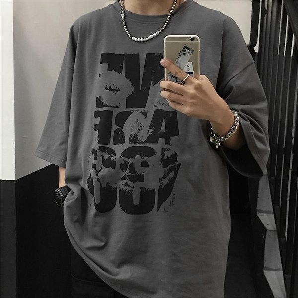 harajuku t-shirt short sleeve summer loose size versatile student clothes korean retro half men's and women's fashion t-shirts, White;black
harajuku t-shirt short sleeve summer loose size versatile student clothes korean retro half men's and women's fashion t-shirts, White;black