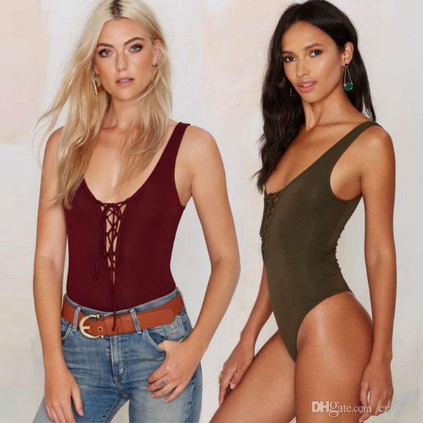 women's jumpsuits & rompers summer plunge lace-up tie v neck bodysuit jumpsuit leotard sleeveless body holl, Black;white
women's jumpsuits & rompers summer plunge lace-up tie v neck bodysuit jumpsuit leotard sleeveless body holl, Black;white