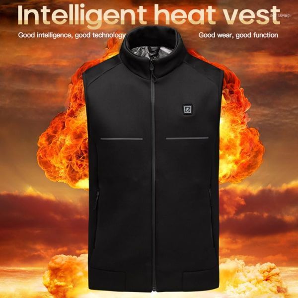 heating vest warm 2 zones fleece slim men winter usb electrical heated sleevless outdoor waistcoat hunting cycling1, Gray;blue
heating vest warm 2 zones fleece slim men winter usb electrical heated sleevless outdoor waistcoat hunting cycling1, Gray;blue