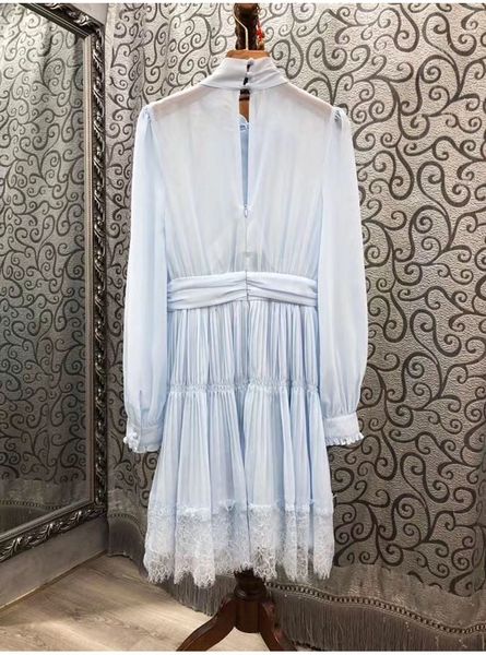 dresses autumn fashion blue women bow collar lace patchwork long sleeve a-line party casual pleated lady, Black;gray
dresses autumn fashion blue women bow collar lace patchwork long sleeve a-line party casual pleated lady, Black;gray