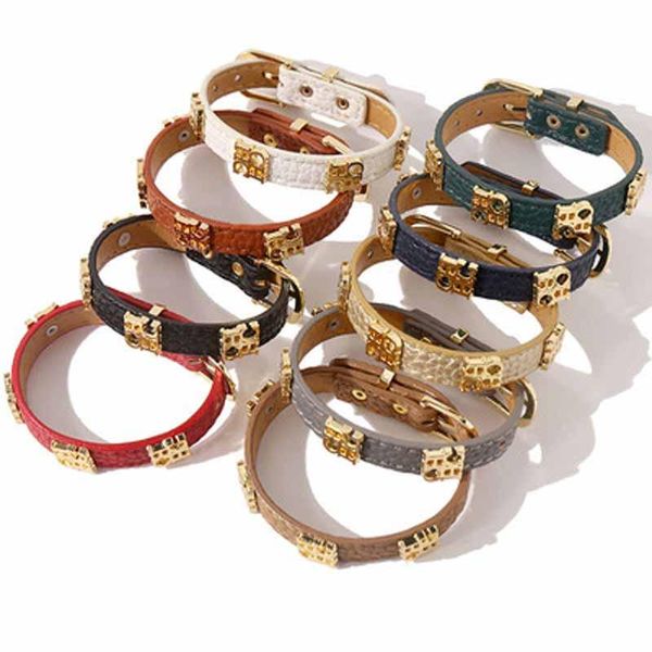 bangle fashion personality alloy geometric leather letter metal belt temperament simple bracelet jewelry gift formen and women, Black
bangle fashion personality alloy geometric leather letter metal belt temperament simple bracelet jewelry gift formen and women, Black