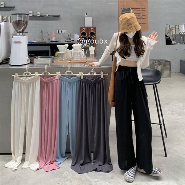 women's pants & capris casual for women 2021 summer high waist drooping slimming versatile loose straight wide leg mop, Black;white
women's pants & capris casual for women 2021 summer high waist drooping slimming versatile loose straight wide leg mop, Black;white