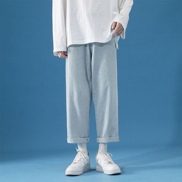 men's jeans four seasons straight ins simple casual pure color blue black loose pants couples movement fashion sell berserk
men's jeans four seasons straight ins simple casual pure color blue black loose pants couples movement fashion sell berserk