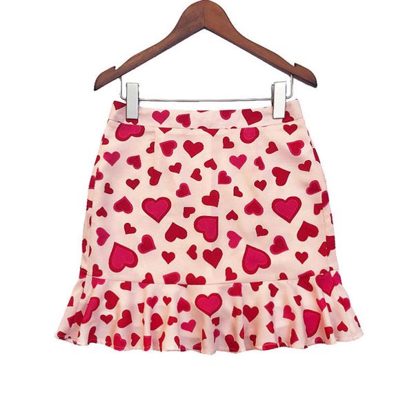 red love printed ruffled skirts women harajuku summer fishtail skirt female high waist bag hip printing ladies mini skirts, Black
red love printed ruffled skirts women harajuku summer fishtail skirt female high waist bag hip printing ladies mini skirts, Black